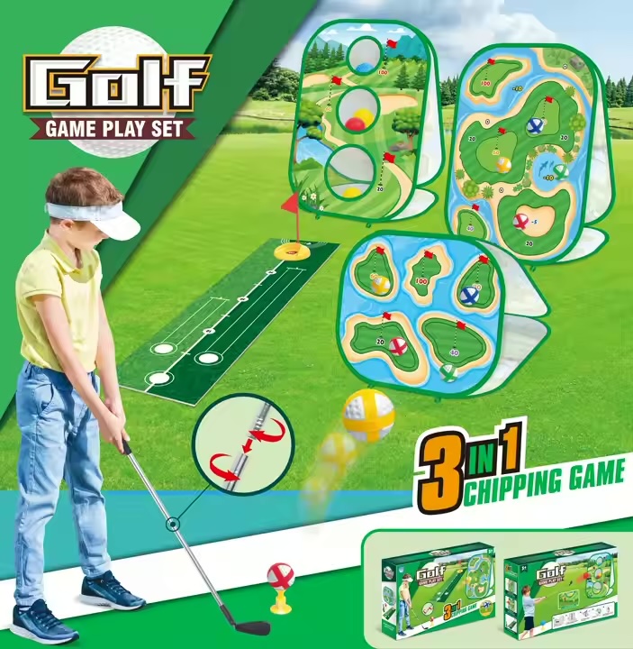 3 in 1 Golf Game Play Set Chipping Game